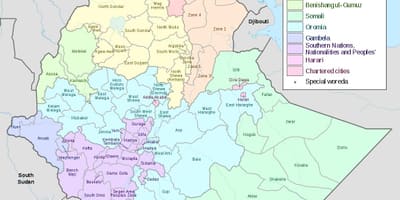 Hawassa Αιθιοπία χάρτης