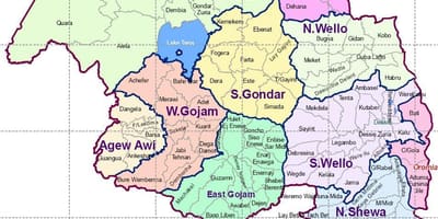 Αιθιοπία gondar χάρτης