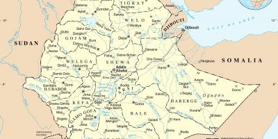 Χάρτης της Αιθιοπίας