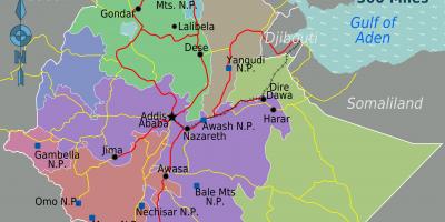 Αιθιοπία θέση στον χάρτη